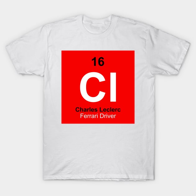 Charles Leclerc Driver Element T-Shirt by GreazyL